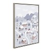 Kate and Laurel Sylvie Winter Wonderland Framed Canvas by Maja Tomljanovic, 23x33, Gray - 2 of 4