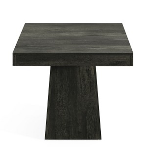 Lirago Black 31.5" Square Dining Table Engineered Wood 31.5x31.5x29.53 4-Seater Farmhouse Kitchen Table - 1 of 4