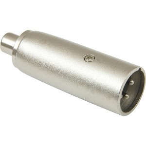 American Recorder Technologies XLR Male to RCA Female Adapter Nickel - 1 of 1