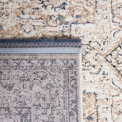 Ivory Elegance 79'' Square Hand-Knotted Cotton Blend Rug