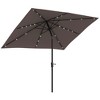 PAGED Rectangle Patio Umbrella Modern Market Umbrella with Push Button Tilt, Crank and 6 Ribs for Garden, Base Not Included - 3 of 4