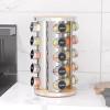 Rotating Spice Rack Organizer with 20 Glass Jars and 386 Labels – Revolving Countertop or Cabinet Spice Holder - 3 of 4