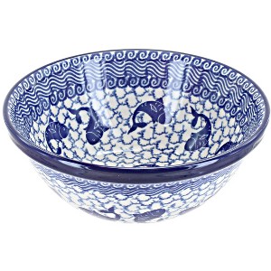 Blue Rose Polish Pottery Ceramika Artystyczna Cereal Bowl - 1 of 1