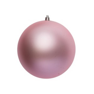 Season's Designs Christmas Tree 6" Pink Matte Shatterproof Seamless Ornament. - 1 of 1