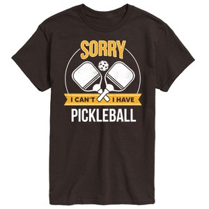 Men's - Instant Message - Sorry I Can't I Have Pickleball Short Sleeve Graphic T-Shirt - 1 of 4