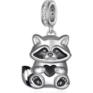 Sterling Silver Cute Animal Charms for Jewelry Making, Highland Cow Dragon Raccoon Whale and More for Bracelets - 1 of 4