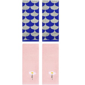 REGALWOVEN 4 Pcs Bathroom Soft Absorbent Hand Towels - 1 of 4