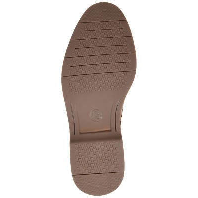 Cognac Genuine Leather Woven Wingtip Derby with Comfort Foam