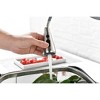DOMETOUR Single Handle High Arc Brushed Nickel Pull Out Kitchen Faucet,Single Level Stainless Steel Kitchen Sink Faucets with Pull Down Sprayer - 3 of 4