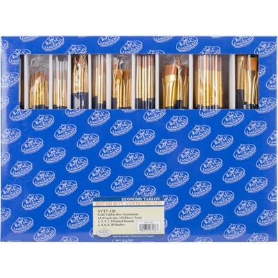 Gold Taklon Boxed Brush Set-120/Pkg