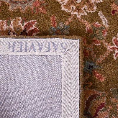 Classic Olive and Camel Hand-Tufted Wool Area Rug