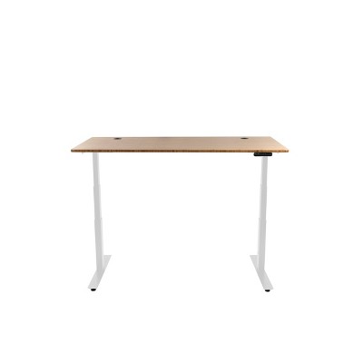 Bamboo Top Standing Desk with Metal Legs - StandDesk
