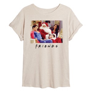 Women's - Friends - Xmas Costumes Oversized Graphic T-Shirt - 1 of 4