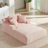 Dolonm 78.7" Oversized Corduroy Recliner, Modern Upholstered Sofa, Compressed Boneless Sofa bed,No Installation,for Living Room Bedroom - 4 of 4
