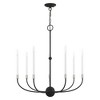 Livex Lighting Clairmont 7 - Light Chandelier in  Black/Brushed Nickel - 3 of 4