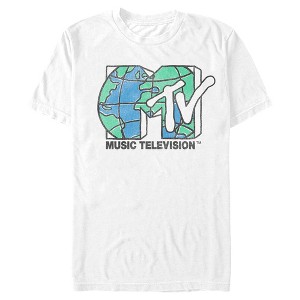 Men's MTV Distressed Earth Day Logo T-Shirt - 1 of 4
