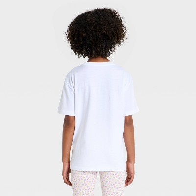 Megan Moroney Girls' Megan Moroney Loose Fit Short Sleeve Oversized Graphic T-Shirt - White L — фото 3