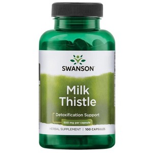 Swanson Full Spectrum Milk Thistle, Helps Support Overall Liver Health, 500 mg (100 Capsules). - 1 of 4