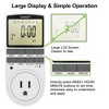 Digital Timer Outlet, Indoor Plug-in Electric Timer for Electrical Outlets15A/1800W, Multifunctional 7-Day Cycle Programmable Timer with Countdown - 4 of 4