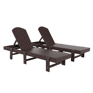 WestinTrends Dylan Classic Adirondack Poly Reclining Chaise Lounge (Set of 2pcs) - 1 of 4