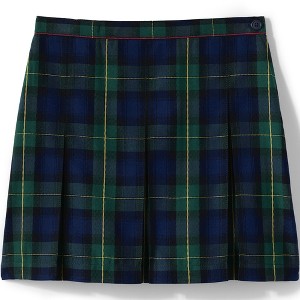 Lands' End School Uniform Kids Plaid Box Pleat Skirt Top of the Knee - 1 of 2