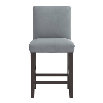 Skyline Furniture Hendrix Counter Height Barstool in Velvet