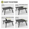 Crestlive Products Patio Expandable Dining Table, All Weather Aluminum Outdoor Indoor Rectangular Table for 6-8 People Folding Extension Table - 4 of 4