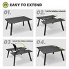 Crestlive Products Patio Expandable Dining Table, All Weather Aluminum Outdoor Indoor Rectangular Table for 6-8 People Folding Extension Table - image 4 of 4