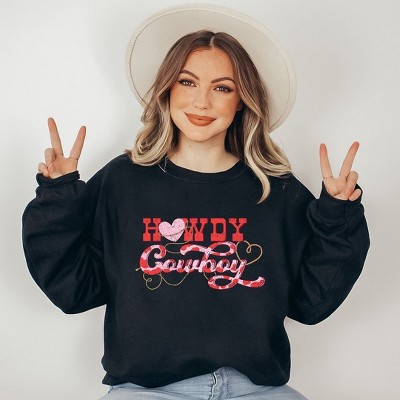 Simply Sage Market Women's Graphic Sweatshirt Howdy Cowboy