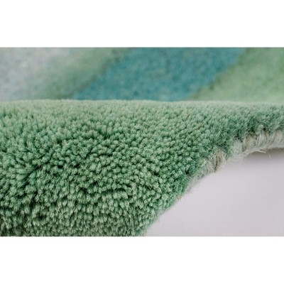 Harmony Stripe Hand-Tufted Wool Rug in Blue - 42" x 66"