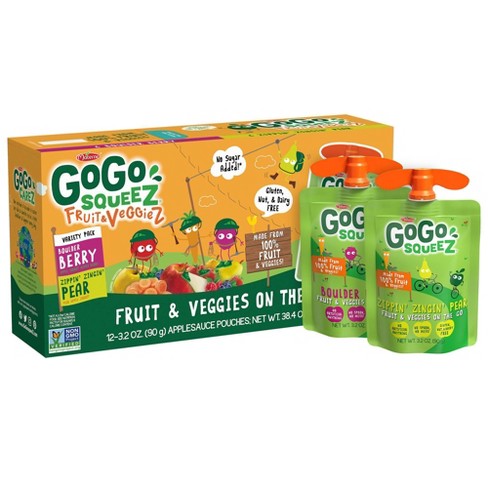 GoGo SqueeZ Variety Fruit and Veggies Applesauce On-The-Go Pouch - 38.4oz - image 1 of 4