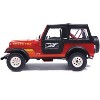1983 Jeep Renegade Red with Stripes and Black Top 1/24 Diecast Model by IXO Models - 3 of 4