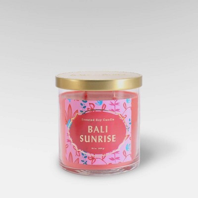 15.1oz Lidded Glass Jar 2-Wick Candle Bali Sunrise - Opalhouse™