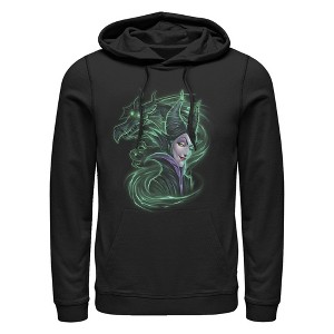 Men's Sleeping Beauty Maleficent Dragon Swirl Pull Over Hoodie - 1 of 4