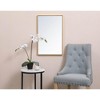 Elegant Lighting Metal frame rectangle mirror 18x28 inch in brass - 2 of 4