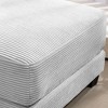 Hyleory Corduroy Oversized Comfort Ottoman for Bedroom, Living Room, Nursing Room - 4 of 4