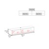 59.1" Manufactured Wood Floating TV Stand Moore with Two Shelves and Cable Management for Living Room and Bedroom - 4 of 4