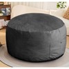 CAVINAS Microfiber Bean Bag Chair,Giant Lazy Floor Sofa Chair with High Resilience Memory Foam,Cozy Lounge Chair for Living Room - 2 of 4