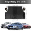 Unique Bargains 3 Layer Thick 95.2x58 Inches Car Front Windshield Cover Protection Snow Sunshade with Rearview Mirror Protective Cover - image 2 of 4