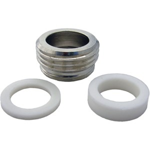 Lasco  No Lead Dual Thread Female to Male Hose Faucet Adapter, Chrome-Plated - 1 of 2