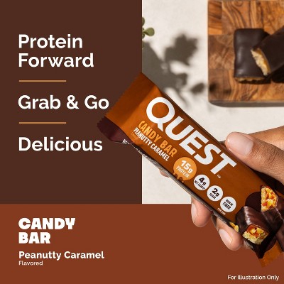 Quest Nutrition Peanutty Caramel Candy Protein Bar - 15g Protein - 8.04oz/4pk