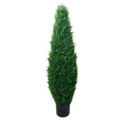 Nature Spring Large Artificial Faux Potted Cypress Tree - 41"