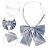 Elerevyo Women's Colorful Plaid Pretied Bow Ties with Elastic Band - 3 of 4