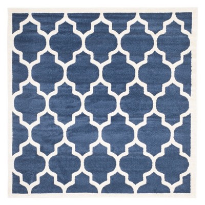 Clichy Rug 5'X5' - Navy/Beige - Safavieh