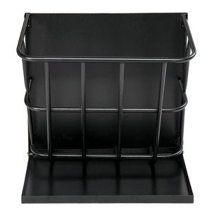 BENCMATE Pet Bowl Heavy Duty Wall Mounted Hay Feeder, Large Capacity Livestock Feeding Rack for Horses, Goats and Sheep, Black, 24.41"*23.62"*6.3" - 1 of 4
