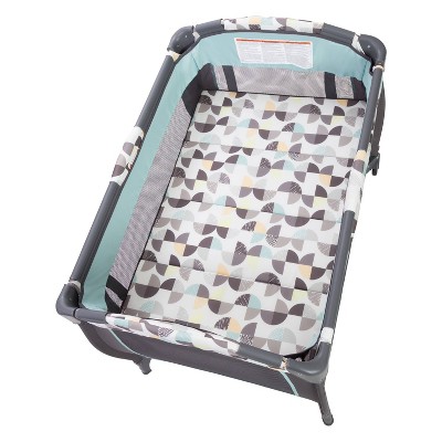 Portable Gray and Blue Nursery Center with Bassinet