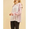 Women's Mixed Print Blouse - entro - 2 of 4