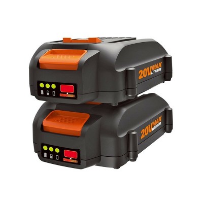 WORX WA3575 20V PowerShare 2.0 Ah Batería de repuesto, naranja y negro