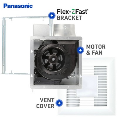 White Square LED Ventilation Fan for Wall or Ceiling