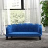 LAOTIES Luxury Large Dog Sofa,Soft Foam Cushion,Washable Bed,Wooden Legs - 3 of 4